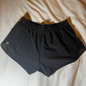 Black Lululemon hotty hot shorts